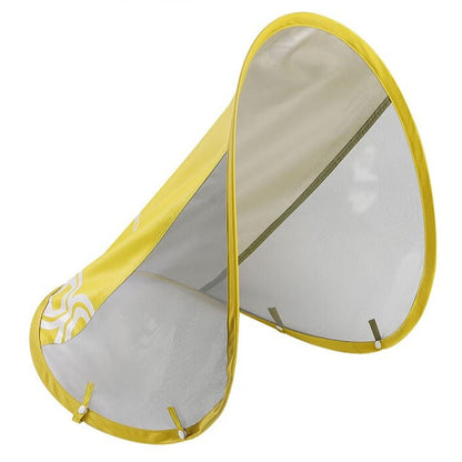 Toldo parasol amarillo Mambobaby™ – protección UPF 50+ para flotador de bebé