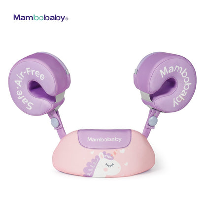 Ayuda de natación Mambobaby™ morada con chaleco inflable y brazaletes ajustables